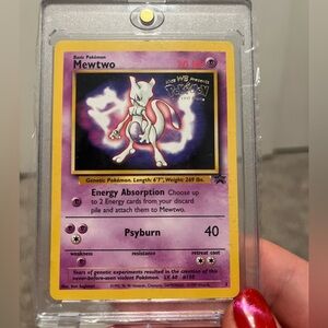 Vintage Mewtwo WB MOVIE PROMO Pokemon Card